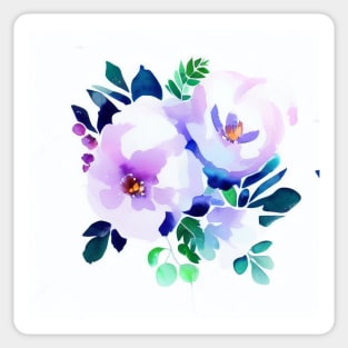 Watercolor Flower Sticker